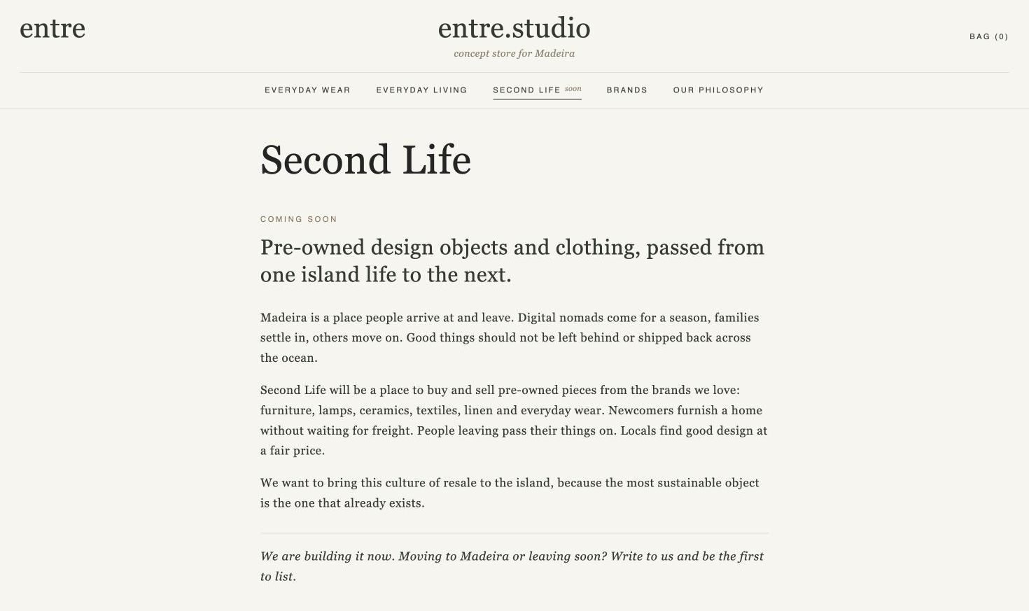 Second Life page: coming soon